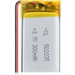 Li-Pol baterie 300mAh, 3.7V, 502035 – Zboží Živě