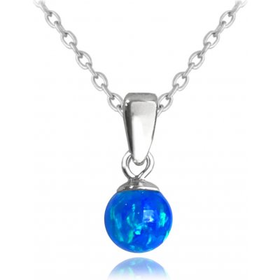 Minet Stříbrný kulička s tmavě modrým opálkem JMAS0151BN45