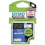 Dymo páska D1 permanentní vinylová, 12 mm x 5,5 m, černá na bílé, 1978364 – Sleviste.cz