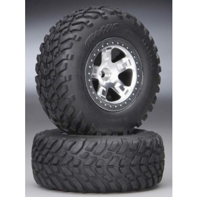 Traxxas kolo 2.2/3.0" disk SCT Split-Spoke černý-saténový pneu KM2 2 – Sleviste.cz