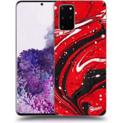 Pouzdro Picasee silikonové Samsung Galaxy S20+ G985F - Red black čiré – Zbozi.Blesk.cz