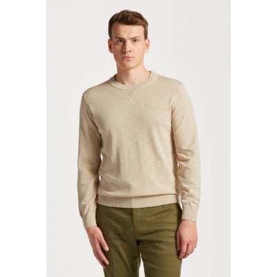 Gant Cotton Flamme C-neck žlutá – Zboží Mobilmania