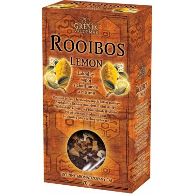 Grešík Čaje 4 světadílů Rooibos Lemon 70 g – Zbozi.Blesk.cz