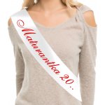 Šerpa "Maturantka" - bílá / červená – Zboží Dáma