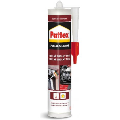 Pattex tepelně odolný tmel 280g červený