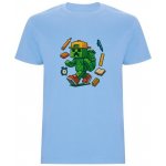Dětské tričko minecraft creeper školák Tisknemena.cz nebesky modrá – Zboží Mobilmania