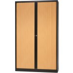 Bisley Policová roletová skříň ET412/19/4S černá av1, černá, strukturovaný lak, černá – Zboží Dáma