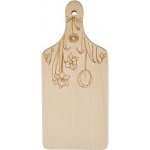 Vlnka Dřevěné kuchyňské prkénko jarní kvítí – Zboží Mobilmania