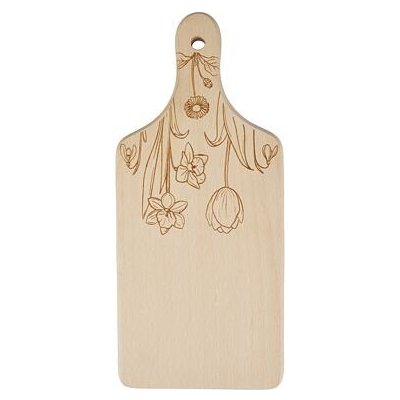 Vlnka Dřevěné kuchyňské prkénko jarní kvítí – Zboží Mobilmania