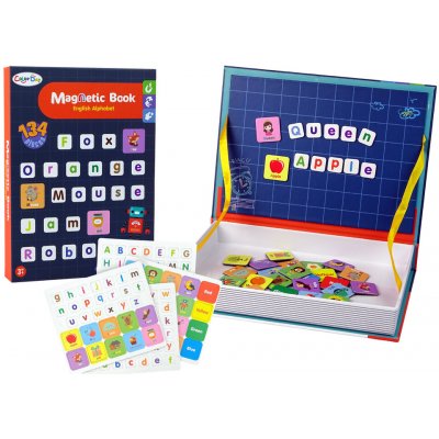 mamido Vzdělávací magnetické puzzle v knize Anglická abeceda – Sleviste.cz