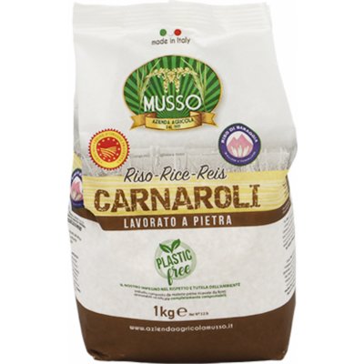 Musso Carnaroli rýže DOP bez plastu 1 kg – Zbozi.Blesk.cz