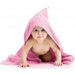 Bellatex froté osuška s kapuckou růžová 80x80 cm – Zboží Mobilmania