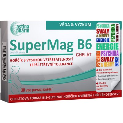 Astina SuperMag B6 CHELÁT 30 kapslí – Zbozi.Blesk.cz