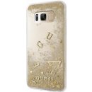 Pouzdro Guess Liquid Glitter Hard Case Samsung G955 Galaxy S8 Plus zlaté