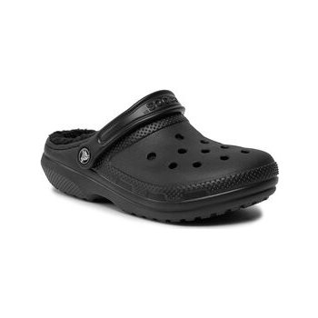 Crocs nazouváky Classic Lined Clog 203591 Black/Black