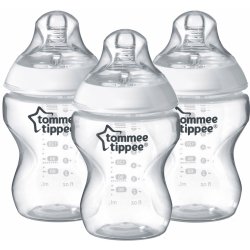 Tommee Tippee kojenecká láhev C2N 3 ks transparentní 260ml