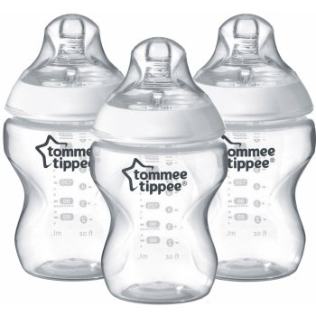 Tommee Tippee kojenecká láhev C2N 3 ks transparentní 260ml