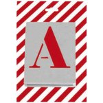 Šablony patkové písmo - sada 26 písmen pozink plech 0,2 mm 50 mm (p) – Zboží Dáma