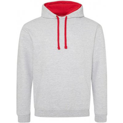 Just Hoods Unisex mikina s kapucí JH003 Heather Grey – Zboží Mobilmania