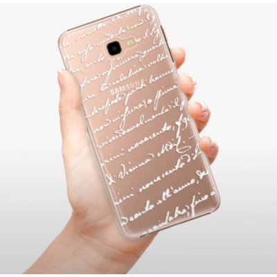 Pouzdro iSaprio - Handwriting 01 Samsung Galaxy J4+ bílé