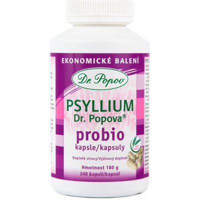 Dr.Popov Psyllium PROBIO 240 kapslí – Zboží Dáma