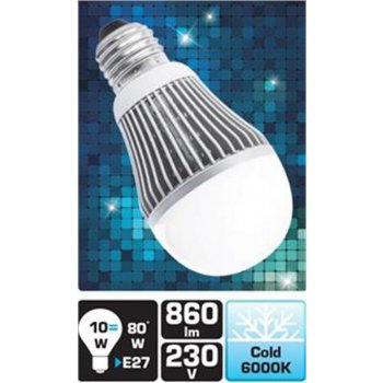 TB Energy LED žárovka E27 230V 10W studená bílá