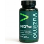 Vuzïmo D3 K2 Vegan 15,6 g 60 měkkých gelových tablet – Hledejceny.cz