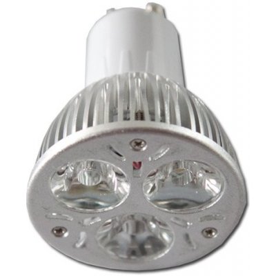 MAXEURO Led žárovka GU10 3xSMD 3x1W 4000-4500K čistá bílá