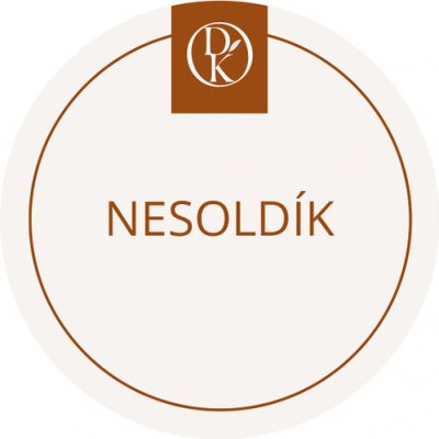 Davídkovo koření Etiketa Nesoldík béžová průměr 4,5 cm 1 ks – Zboží Mobilmania