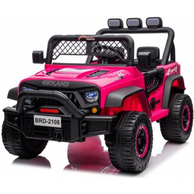 Mamido Elektrické autíčko jeep Geoland Power 2x200W růžová – Zboží Mobilmania