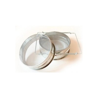 Cedník s nastav. úchyty dvojitý rovný pocín 21 cm – Zboží Dáma