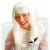 Dětský karnevalový kostým Widmann Bílá dívčí paruka Andělská rovná dlouhá s ofinou