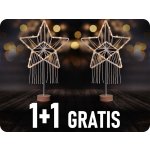Solight LED vánoční hvězda stolní pletená 35x LED 2x AAA – Hledejceny.cz
