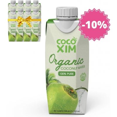 Cocoxim BIO Kokosová voda organic 12 x 330 ml – Hledejceny.cz