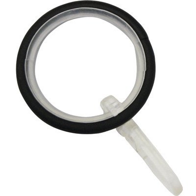 Gardinia Záclonové kroužky Kreta s kluznou vložkou černé 12 cm x 3 cm – Hledejceny.cz