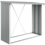 Biohort Dřevník Woodstock 229 x 102 x 199 cm stříbrná metalíza – Sleviste.cz