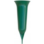 PLASTIA Váza hřbitovní Pieta se zápichem, 37cm, zelená – Zboží Dáma