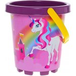 Lamps Baby kbelík na písek jednorožec holčičí růžový s obrázkem Unicorn 17 cm – Zboží Dáma