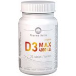 Pharma Activ Czech Vitamin D3 MAX 4000 I.U. 30 tablet – Hledejceny.cz