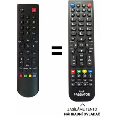 Dálkový ovladač Predátor Manta 24LHN79T, 24LHN122T, 32LHN79T, 32LHN89T, 32LHN89T – Zboží Živě