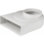 Dalap Redukce 90° z O150 mm čtyřhranné 204 x 60 mm – Hledejceny.cz