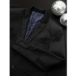 Ombre Clothing pánské sako se záplatami na loktech Brantley M56 černá – Zboží Mobilmania