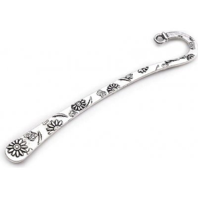 Záložka do knihy květy, motýli 7x80 mm platina s patinou – Hledejceny.cz