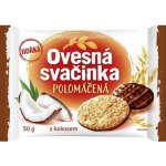 Fammilky Ovesná svačinka polomáčená s kokosem 50 g – Zboží Dáma