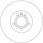 Brzdový kotouč TRW DF4323 - VW T4 TRANSPORTER, FORD GALAXY – Hledejceny.cz