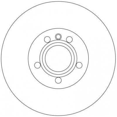 Brzdový kotouč TRW DF4323 - VW T4 TRANSPORTER, FORD GALAXY – Hledejceny.cz
