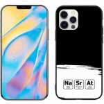 mmCase na iPhone 12 Pro - chemické prvky bíločerné pozadí – Zboží Mobilmania