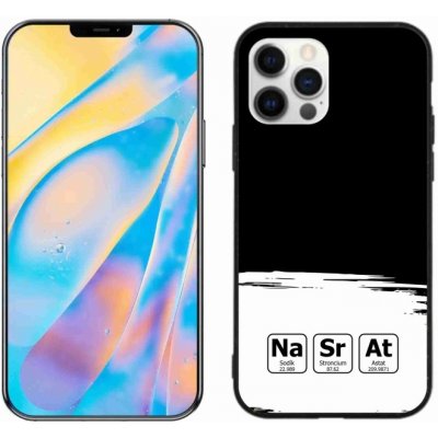 mmCase na iPhone 12 Pro - chemické prvky bíločerné pozadí – Zboží Mobilmania