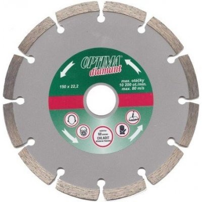 Optima Kotouč diamantový řezný segmentový 125 x 22,2 mm TD125 – Zboží Dáma