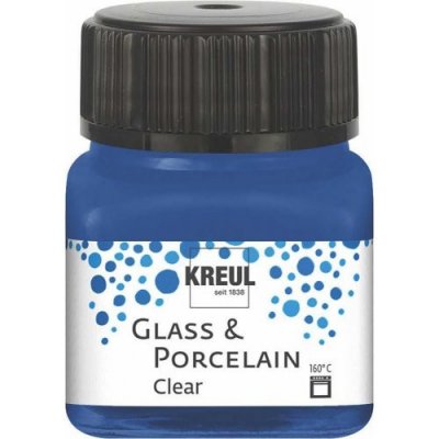Kreul Barva na sklo a porcelán clear 20 ml TMAVÁ MODRÁ – Zboží Mobilmania